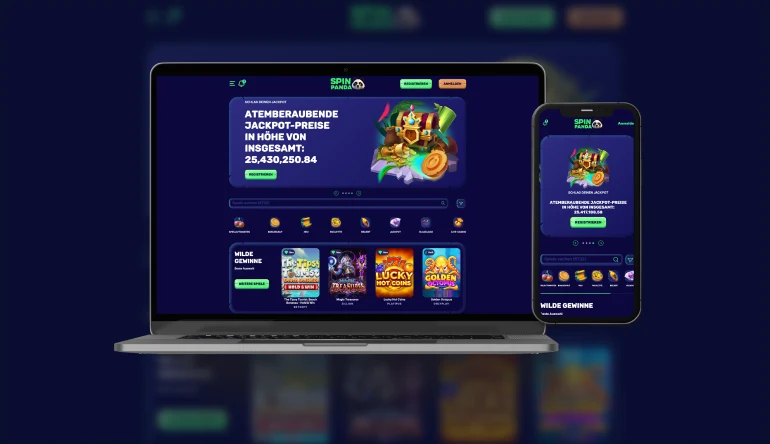 Capture d'écran de l'app SpinPanda Casino